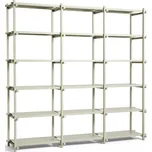 Hay, Policový regál Woody trojitý bukový rám 196,5 cm šedý - Formadore