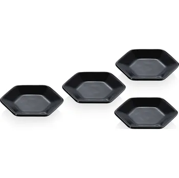 Nádobí Le Creuset, Misky na omáčky a dipy Le Creuset šestihranné 9,5 cm černé 4 ks - Formadore