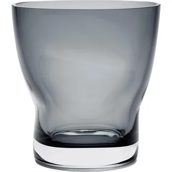 Váza Orrefors, „Pokrčená“ váza Squeeze 18 cm šedomodrá - Formadore