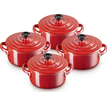 Le Creuset, Nádobí na zapékání a servírování Mini Cocotte Metallics 250 ml višňová 4 ks - Formadore