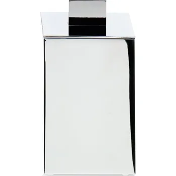 Úložný box Decor Walther, Koupelnová dóza Corner s víkem 6 x 11 cm chromová - Formadore