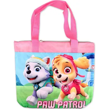 Setino • Dívčí plážová taška Tlapková patrola - Paw Patrol - s obrázkem stěňat Skye a Everest - 40 x 27 x 11 cm