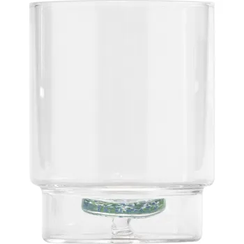 Sklenice Zafferano, Skleněný pohár Teca Terrazzo 350 ml modro-zelený - Formadore