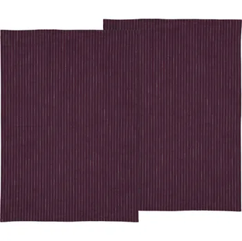 Södahl, Kuchyňské utěrky Line Organic 50 x 70 cm tmavě fialové 2 ks - Formadore