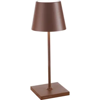 Lampička Zafferano, Stolní lampa Poldina Mini 30 cm hnědá - Formadore