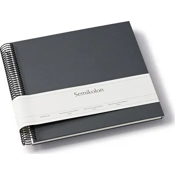 Fotoalbum Semikolon, Album na fotografie Uni Economy, střední, tmavě šedý s bílými listy - Formadore