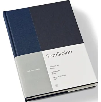 Diář Semikolon, Linkovaný zápisník Natural Affair A5 temně modrý - Formadore