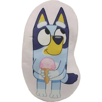 Dekorativní polštářek Halantex • Tvarovaný 3D polštář Bluey se zmrzlinou - 42 x 25 cm