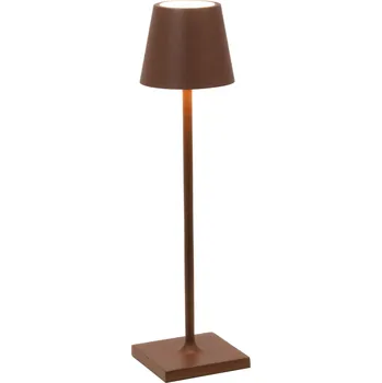 Lampička Zafferano, Stolní lampa Poldina Micro 27,5 cm hnědá - Formadore