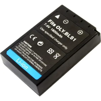 TRX baterie Olympus BLS-1 1800mAh Baterie, pro fotoaparát, 1800mAh, Li-Ion, kompatibilní s Olympus BLS-1, PS-BLS1 TRX-BLS-1