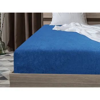 Prostěradlo Froté prostěradlo EXCLUSIVE tmavě modré 180 x 200 cm