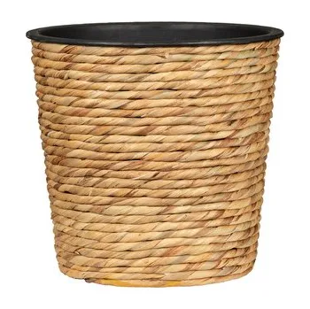 Květináč Košík z vodního hyacintu 504 přírodní 26 - s plastovou vložkou