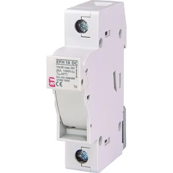odpínač ETI pojistný odpínač EFH 10 DC 1p s pojistkou 16A pro fotovoltaické panely