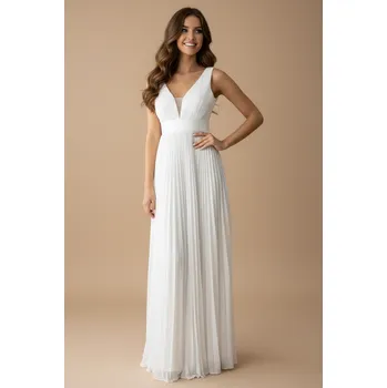 Dámské šaty EVA & LOLA Svatební šaty SELENE bílé Barva: Bílá, Velikost: S