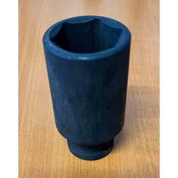 TONA Hlavice 1/2" 6hranná metrická prodloužená 30mm, kovaná (Výprodej - skladem 1 ks)