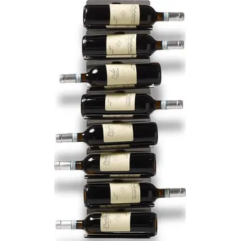 Věšák Opinion Ciatti, Nástěnný stojan na víno Ptolomeo 75 cm stříbrný - Formadore