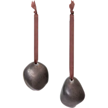 Vánoční dekorace Ferm Living, Vánoční ozdoby Bellure, hnědé, 2 ks - Formadore