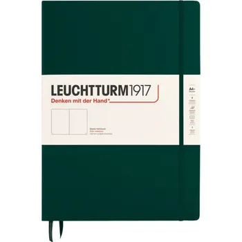 Diář Leuchtturm 1917, Notes hladký v tvrdých deskách Leuchtturm 1917 A4+, 235 stran, lesní zelená, 100 g/m² - Formadore