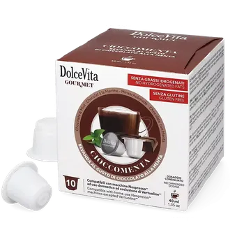 Dolce Vita | Cioccomenta - Mátová čokoláda - Počet kapslí pro Nespresso®: 10