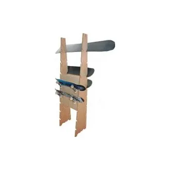 Věšák Spona Stojan na Skateboard dřevěný 40 cm