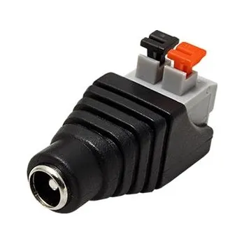 Elektrický konektor goobay Konektor DC souosý 5,5x2,1mm(F) s pružinovou svorkovnicí 2 piny (76749) - 12.92.1296