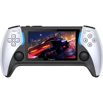 Herní konzole Project X Přenosná herní konzole s 4,3" HD IPS displejem, bílá