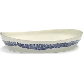 Serax, Servírovací mísa Feast, 30 cm, bílo-modrá - Formadore