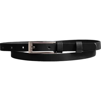 Opasek Penny Belts Dámský kožený úzký pásek 15-1-60 černý zkráceno na 85 cm