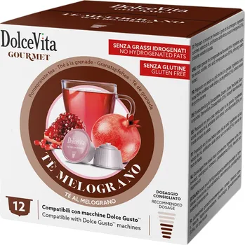 Dolce Vita Italfoods Dolce Vita čaj s příchutí Granátového jablka do Dolce Gusto 12 kapslí