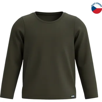 Chlapecké tričko ZÁHOŘÍ Rudel ZÁHOŘÍ Dětské tričko dlouhý rukáv - zelené Velikost: 152