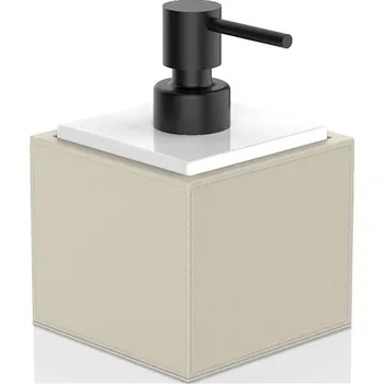 Dávkovač mýdla Decor Walther, Dávkovač mýdla Brownie s černou pumpičkou pískovo-bílý - Formadore