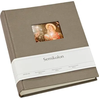 Fotoalbum Semikolon, Album na fotografie Classic Finestra, střední, hnědošedý - Formadore