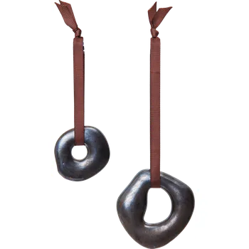 Vánoční dekorace Ferm Living, Vánoční ozdoby Orrith, hnědé, 2 ks - Formadore