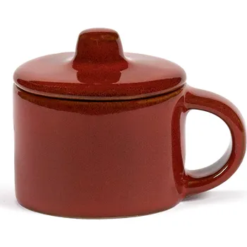 Serax, Hrnek La Mère na kávu ristretto s víčkem, 60 ml, červený - Formadore
