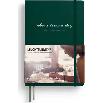 Diář Leuchtturm 1917, Pětiletý deník Some Lines A Day A5, lesní zelená - Formadore