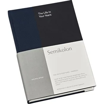 Diář Semikolon, Zápisník Cutting Edge 5-Year Journal DE A5, tmavě modrý - Formadore