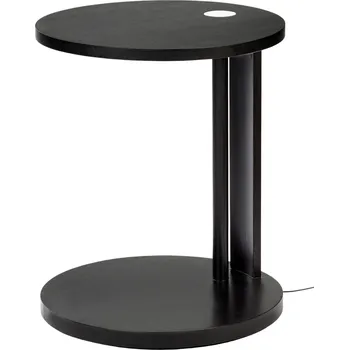 Serax, Odkládací stolek Aura s vestavěným LED osvětlením, 62 cm, černý, bukové dřevo - Formadore