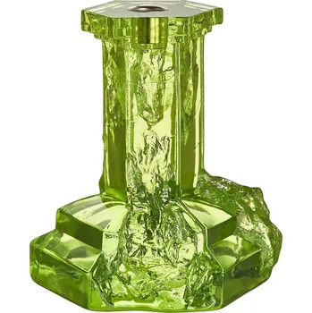 Svícen Kosta Boda, Svícen na klasickou svíčku Rocky Baroque 17,5 cm zelený - Formadore