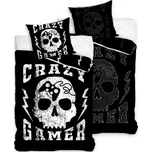 BedTex • Bavlněné ložní povlečení Crazy Gamer - se svítícím efektem - 100% bavlna Renforcé - 70 x 90 cm + 140 x 200 cm