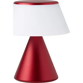 Lampička Lexon, LED lampa Luma M tmavě červená - Formadore