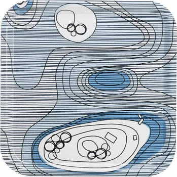 Born in Sweden, Servírovací tác Sweden from Above Archipelago čtvercový 32 x 32 cm - Formadore
