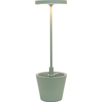 Lampička Zafferano, Stolní lampa Poldina Reverso s miskou šalviově zelené - Formadore