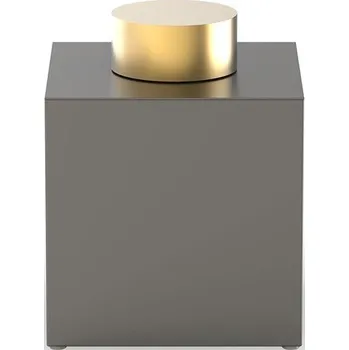 Úložný box Decor Walther, Koupelnová dóza Century s víkem 17 cm tmavý kov matně zlatá - Formadore