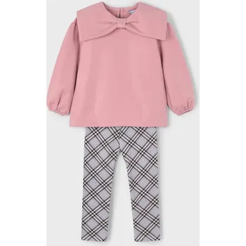 Dívčí kalhoty Dětská souprava Mayoral 4723.6K.Mini.9BYA růžová 30X, vel. 110