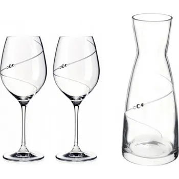 Sklenice Kazeta - karafa + 2 skl.