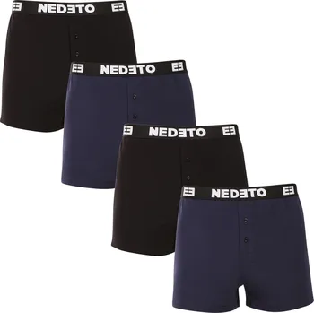 Trenýrky 4PACK pánské trenky Nedeto vícebarevné (4NGV01) XL Možnost vrácení zboží ZDARMA do 120 dnů!
