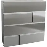 schránka poštovní BRICKS 370x370x105mm nerez