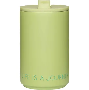 Design Letters, Termální hrnek Design Letters Life is a Journey světle zelený - Formadore