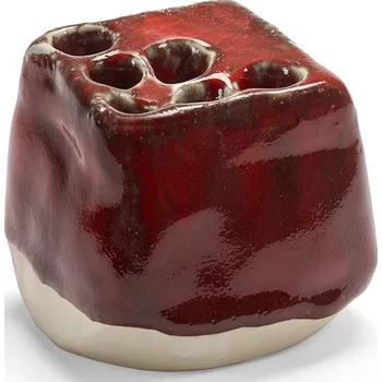 Váza Serax, Váza Pique-Fleurs, dekorativní, 8 cm, červená - Formadore