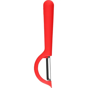 Kuchyňská škrabka Vertikální škrabka s hladkým nebo zoubkatým ostřím - KOCHBLUME Barva: Červená, Velikost: Zoubkaté ostří - Pyraňa